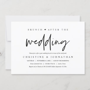 Brunch com recém-casados, convite para casamento p