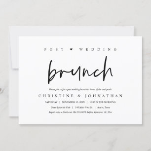 Brunch com recém-casados, convite para casamento p