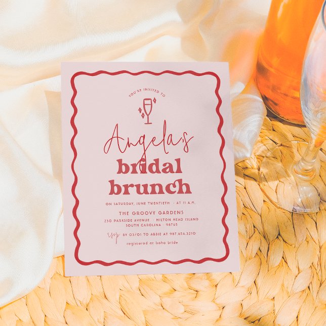 Brunch De Brida De Groovy, Rosa E Vermelho, Vermel (Criador carregado)