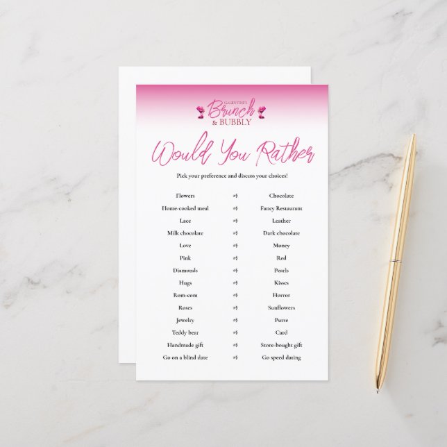 Brunch e Galentinas Borríveis Você Preferencialmen (Frente/Verso In Situ)