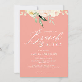 Brunch e verde borbulhante e cor d'água de pêssego