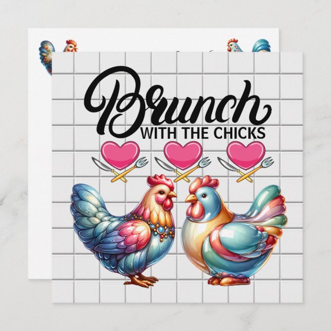 Brunch, etc. Convite (Frente/Verso)