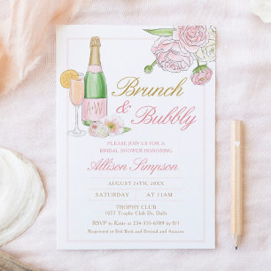 Brunch Floral Floral e Convite Bubble