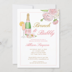 Brunch Floral Floral e Convite Bubble