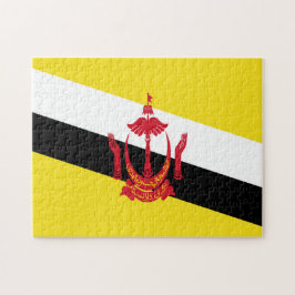 Brunei Flag Jigsera Quebra-cabeça
