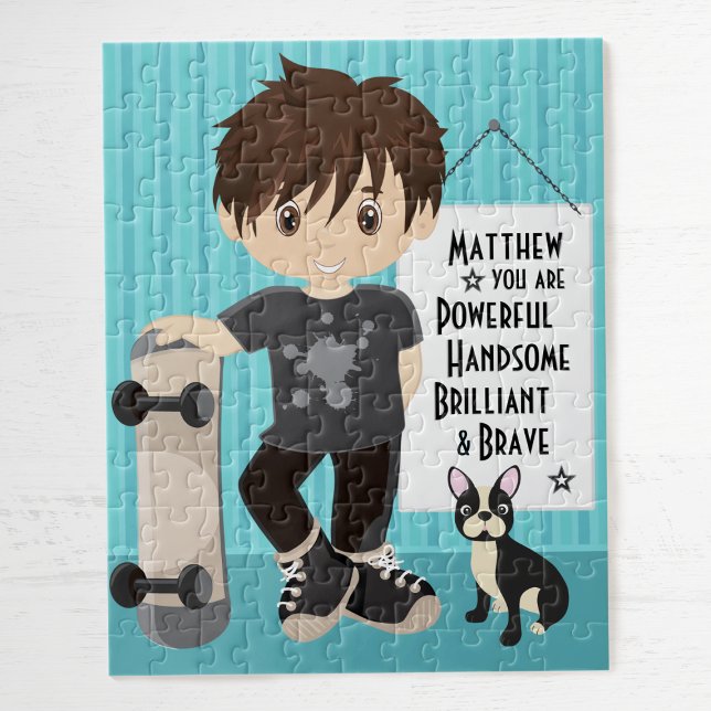 Brunette Poderoso e Bravo Quebra-cabeça (Criador carregado)