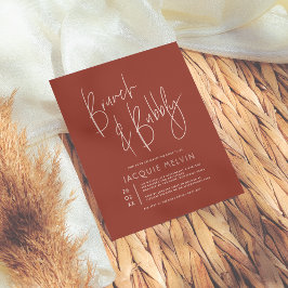 Brunt e Bubble Bridal Rosa e Boho