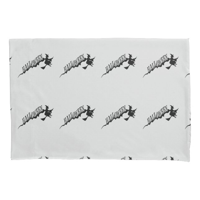 Bruxa Assustadora Andando Broom Halloween Thunder_ (Frente)