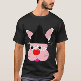Bruxa Coelhinho Fofo de Halloween - Camiseta Gráfi