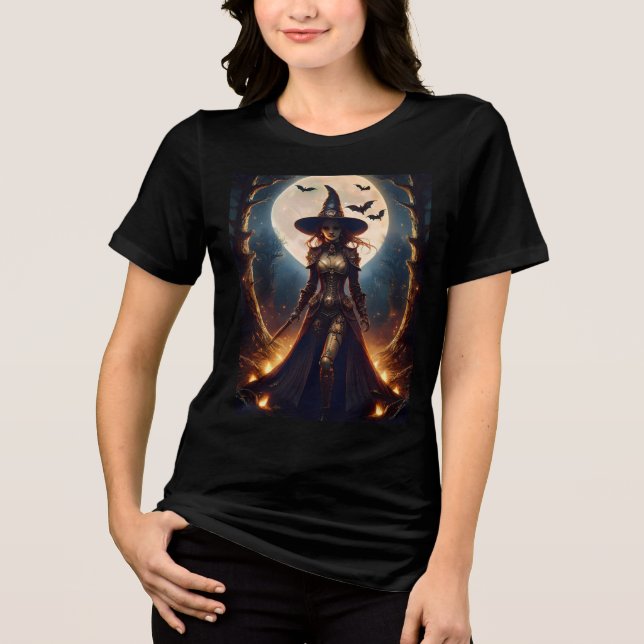 Bruxa da Floresta Steampunk do Halloween (Frente)