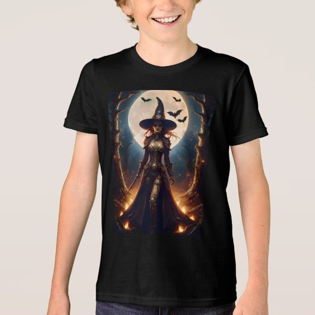 Bruxa da Floresta Steampunk do Halloween (Frente)
