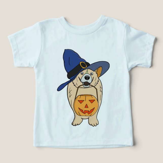 Bruxa de Abóbora Cachorro (Design frontal)