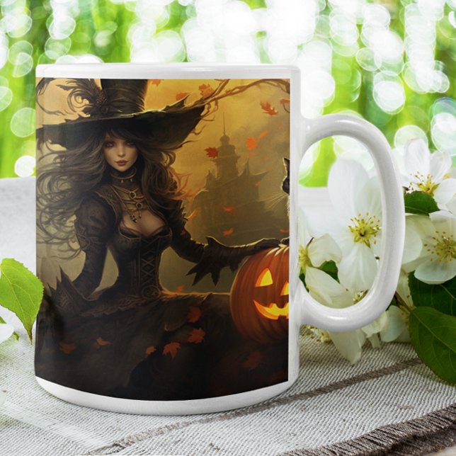 Bruxa de Halloween Assustadora 29 Caneca (Scary Halloween Characters version 29 Mug
)