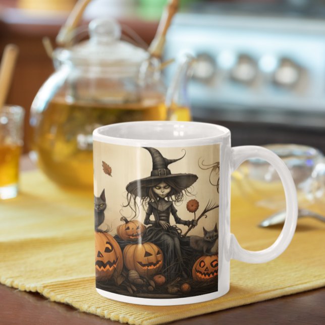 Bruxa de Halloween Assustadora 34 Caneca (Scary Halloween Characters version 34 Mug
)