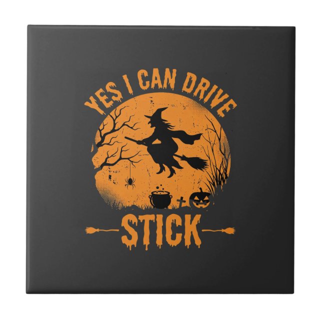 Bruxa de Halloween Drive Stick Gráfico_1 (Frente)