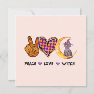 Bruxa do Amor pela Paz - Design do Halloween