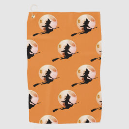 Bruxa do vôo com teste padrão da Lua cheia