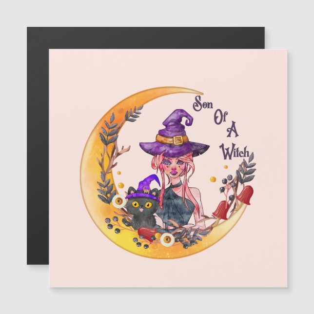 Bruxa e Gato Negro (Frente/Verso)