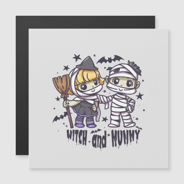 Bruxa e múmia bonitas (Frente/Verso)