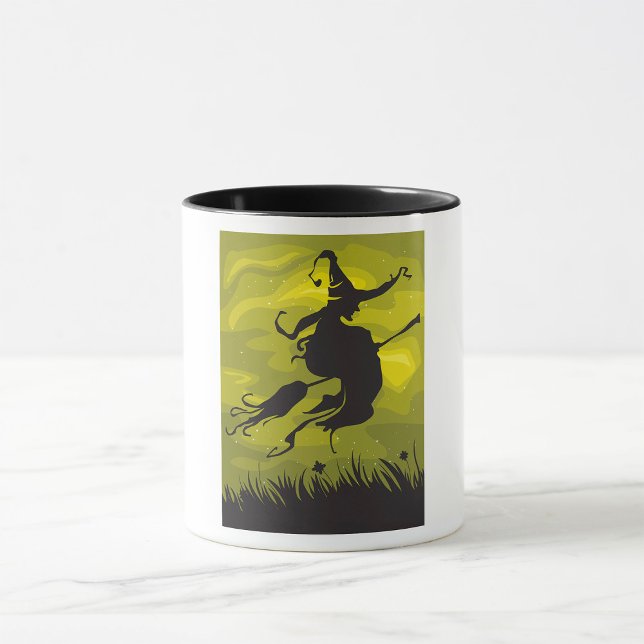 Bruxa Em Uma Caneca De Broomstick (Criador carregado)