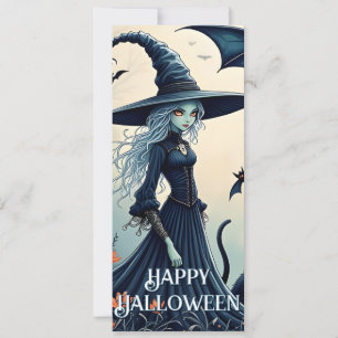 Bruxa, Gato Negro e Morcegos no Céu Negro