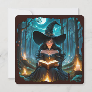 Bruxa lendo um Livro - Wicca Halloween 2