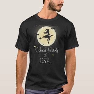 Bruxa Maligna EUA Camiseta Lua Negra