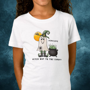 Bruxa, o Caminho para os Doces? Camisa de Hallowee