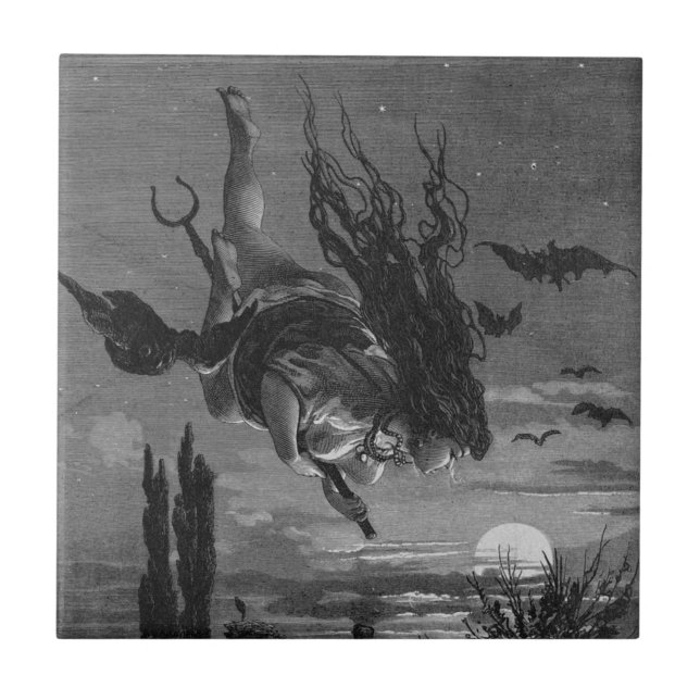 Bruxa Russa: Azulejo de cerâmica da Rússia Picture (Frente)