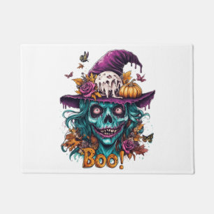 Bruxa!" Tapete de Boas-vindas de Halloween em Form