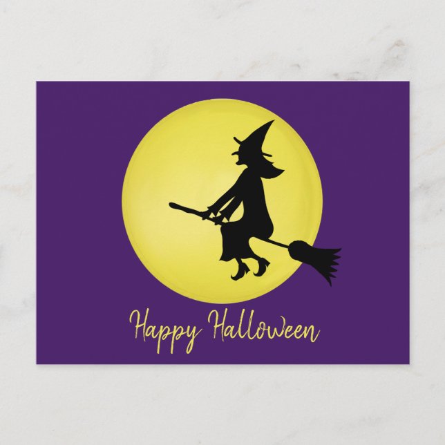 Bruxa Voadora no Cartão de Lua (Frente)