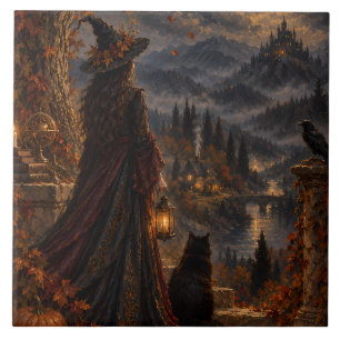 Bruxa Whimsigótica Castelo Outonal Luarento