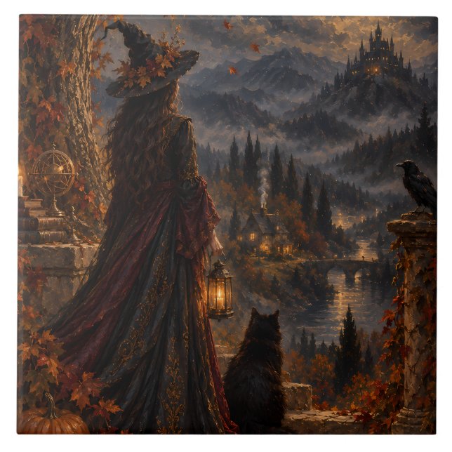 Bruxa Whimsigótica Castelo Outonal Luarento (Frente)