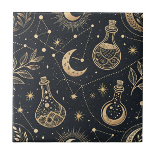 Bruxaria Celestial - Lua Dourada, Frascos de Poção