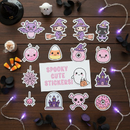 Bruxaria e Magia Kawaii Pastel & Pacote de Adesivo