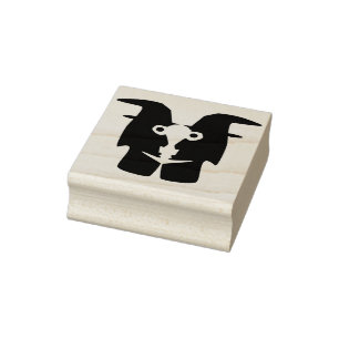 bruxas gêmeas carimbo de arte