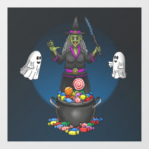 Bruxas Verdes e Fantasmas Trick ou Tratem Hallowee