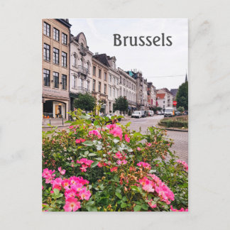 Bruxelas foto de rua da Bélgica  Cartão postal