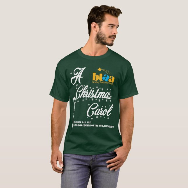 BTAA uma camiseta do adulto da canção de natal do (Frente Completa)