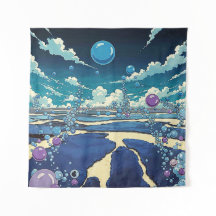 Bubble Landscape Wall Art Tapeçaria