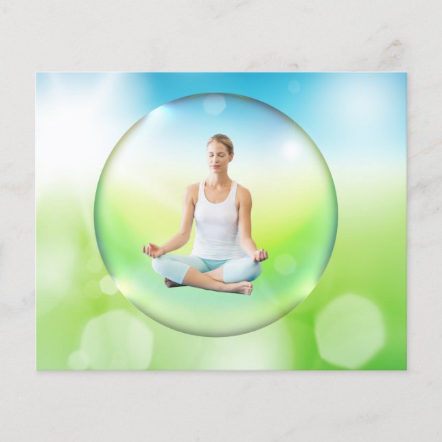 BUBBLY YOGA - Folheto personalizado com texto (Frente)