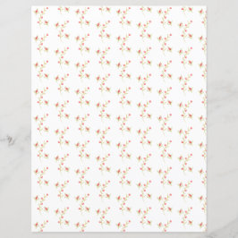 Buchas de Flor Bonitas em Folha de Papel Branco