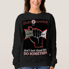 "Buck and Ballot" Camiseta Preta de Suéter para Mu