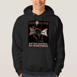 "Buck and Ballot" Capuz Pullover Preto para Homens