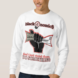 "Buck and Ballot" Suéter Branco para Homens