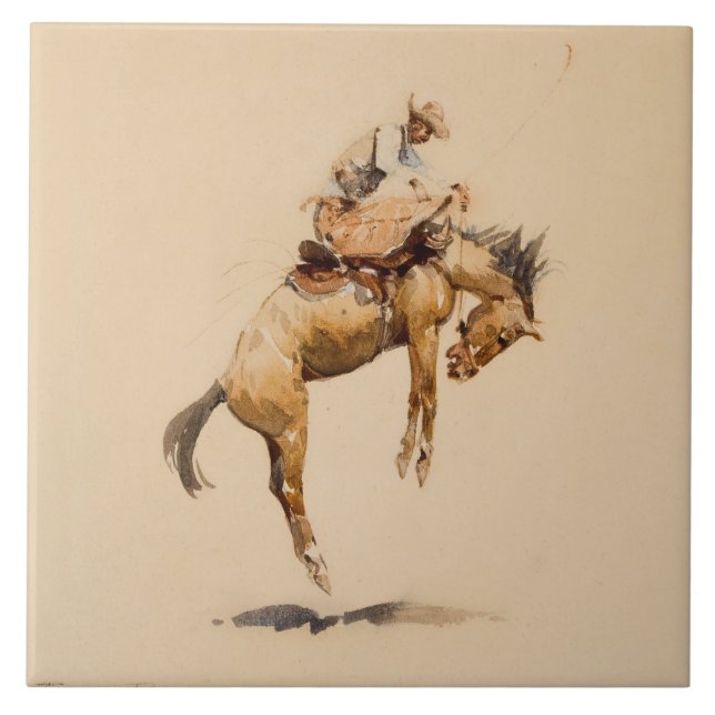 Bucking Bronco by Edward Borein (Frente)