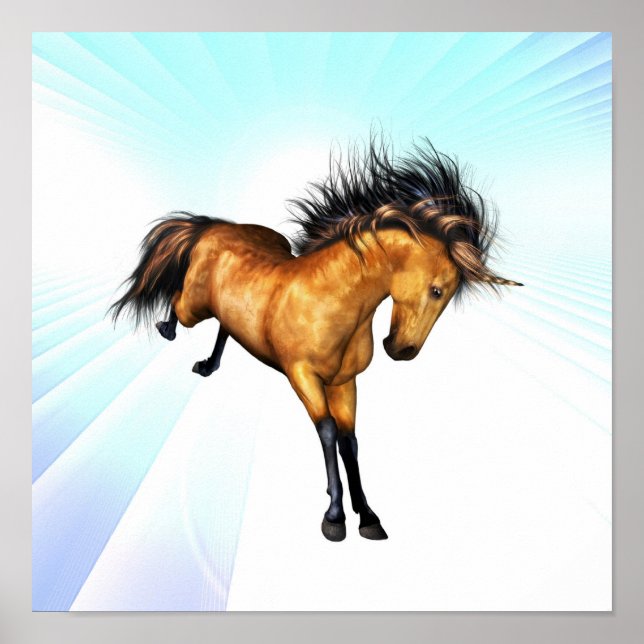 Bucking Unicorn Poster (Frente)