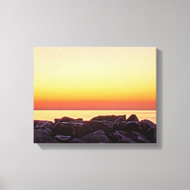 Buckroe Beach Sunrise Canvas (Frente)
