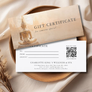 Buda Dourado –  Certificado de Presente QR Code Sa