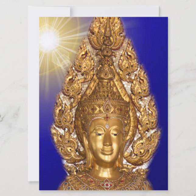 buda dourado em azul (Frente)